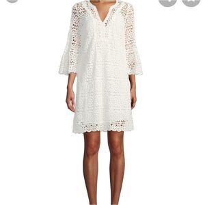 Katespade crochet lace dress w/ bell sleeves